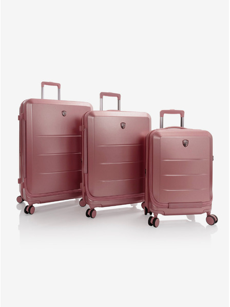 Heys Sada tří cestovních kufrů Heys EZ Fashion S,M,L Rose Gold