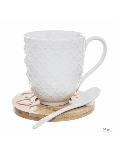 Casa de Engel Porcelánový hrnek + podšálek + lžička - sada 2ks, 0/12