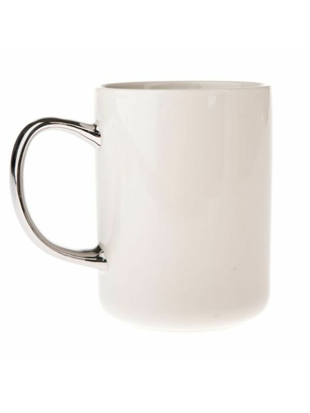 Casa de Engel Porcelánový hrnek se stříbrným uchem, 425ml, 12/36