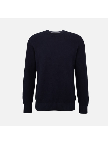 Geox Tmavě modrý pánský svetr Geox Knit