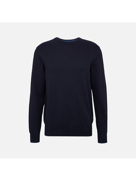 Geox Tmavě modrý pánský svetr Geox Knit