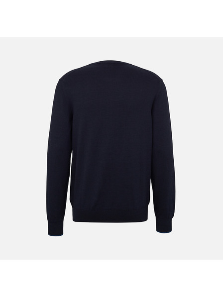 Geox Tmavě modrý pánský svetr Geox Knit