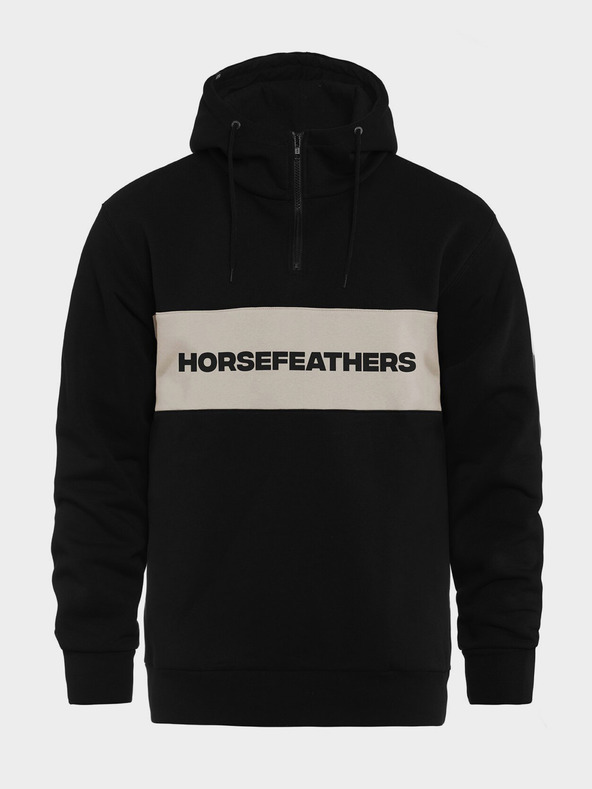 Horsefeathers Mikina Fulton - black velikost XL HORSEFEATHERS