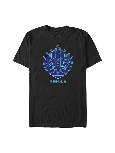 ZOOT.Fan Černé pánské tričko Marvel Badge Nebula