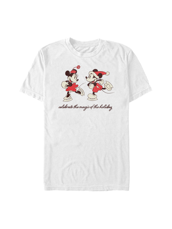 ZOOT.Fan Bílé pánské tričko Disney Vintage Holiday Skaters