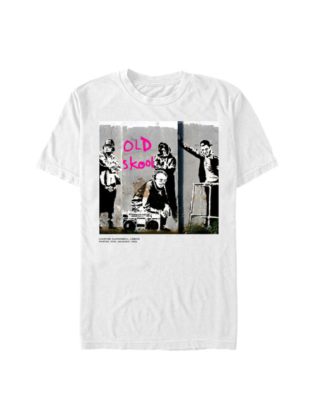 ZOOT.Fan Bílé tričko Banksy (Brandalised) Old Skool