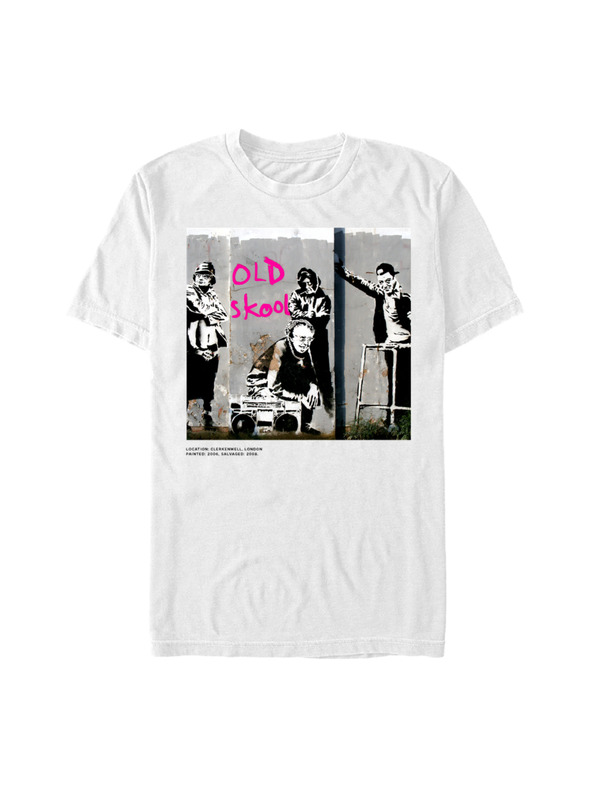 ZOOT.Fan Bílé tričko Banksy (Brandalised) Old Skool