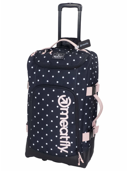 Meatfly Meatfly kufr Contin White Dot / Powder Pink | Černá | Objem 100 L