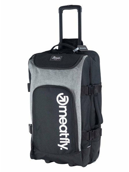Meatfly Meatfly kufr Contin Grey Heather | Černá | Objem 100 L