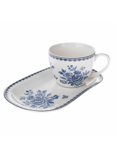 Casa de Engel Porcelánový hrnek s podnosem, 445ml, 6/18