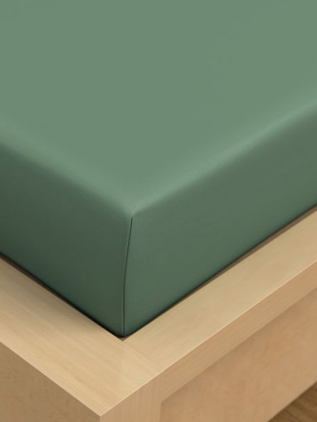 Kvalitex Prostěradlo bavlněné napínací 90x200cm zelené Kvalitex