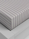 Kvalitex Bavlněné napínací prostěradlo 140x200cm fialový proužek Kvalitex