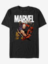 ZOOT.Fan Černé unisex tričko ZOOT.Fan Marvel Deadpool Fight