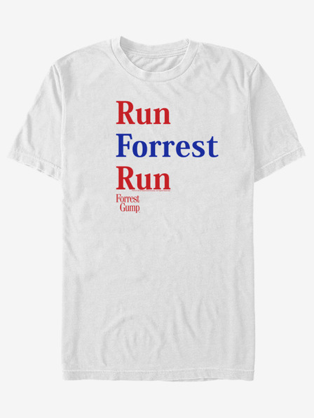ZOOT.Fan Bílé unisex tričko ZOOT.Fan Paramount Run Forrest Red Blue