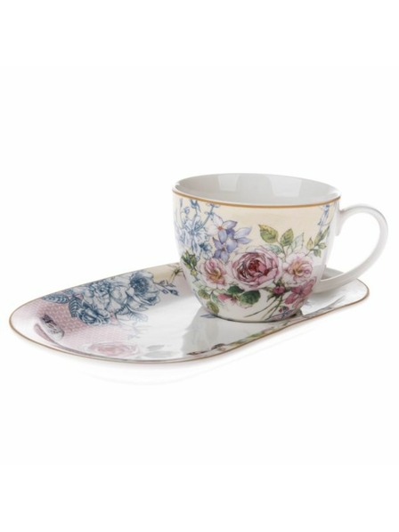 Casa de Engel Porcelánový hrnek s podnosem, 445ml, 6/18