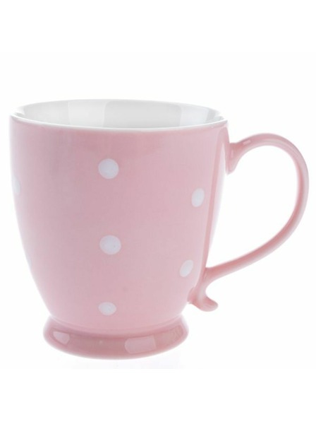 Casa de Engel Porcelánový hrnek, růžový s putníky, 440ml, 6/36