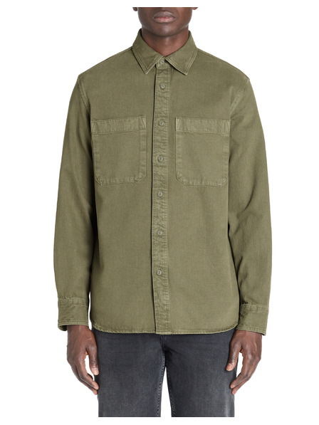 Celio Khaki pánská košile Celio Lanime