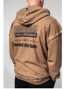 Nebbia Washed-off mikina na zip GYM BRO 362