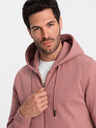 Ombre Clothing Pánská bavlněná mikina BASIC s rozepínáním  Ombre Clothing
