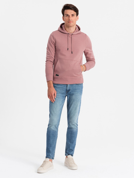Ombre Clothing Pánská bavlněná mikina BASIC klokanka s kapucí  Ombre Clothing