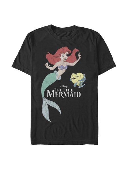 ZOOT.Fan Černé pánské tričko Disney Mermaid Friends