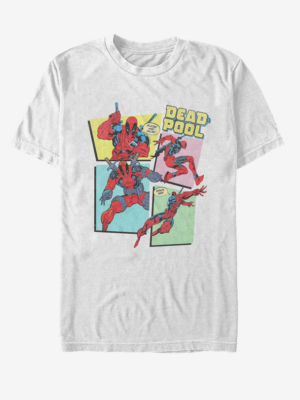 ZOOT.Fan Bílé unisex tričko Marvel DP 90's Group Panels