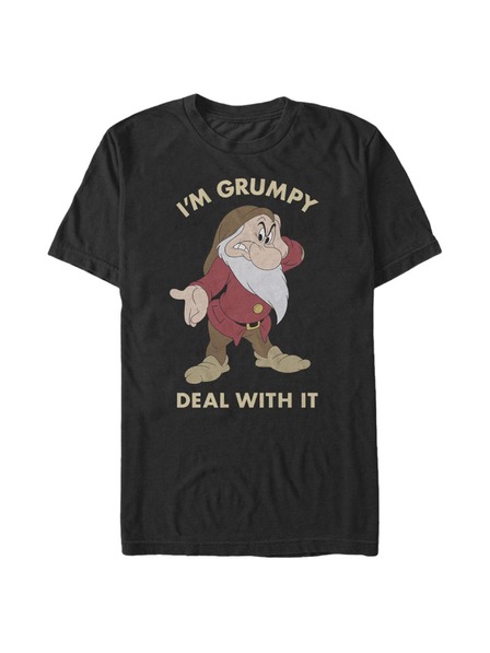 ZOOT.Fan Černé pánské tričko Disney Grumpy Deal