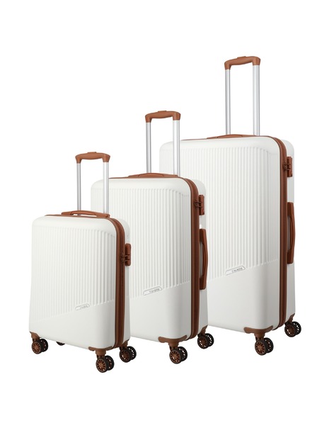 Travelite Sada cestovních kufrů Travelite Bali S,M,L White/Cognac
