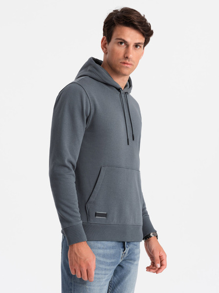 Ombre Clothing Pánská bavlněná klokaní mikina BASIC s kapucí  Ombre Clothing