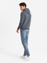 Ombre Clothing Pánská bavlněná klokaní mikina BASIC s kapucí  Ombre Clothing