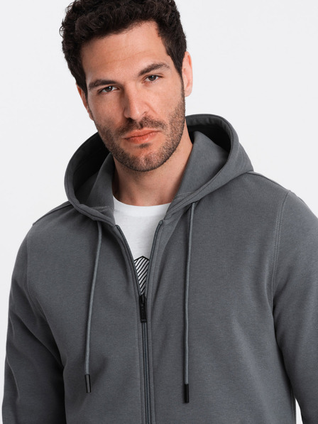 Ombre Clothing Pánská bavlněná mikina BASIC s rozepínáním  Ombre Clothing