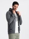 Ombre Clothing Pánská bavlněná mikina BASIC s rozepínáním  Ombre Clothing