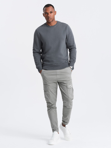 Ombre Clothing Pánská bavlněná mikina BASIC  Ombre Clothing