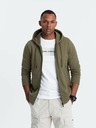 Ombre Clothing Pánská bavlněná elastická mikina BASIC  Ombre Clothing
