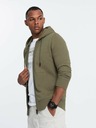 Ombre Clothing Pánská bavlněná elastická mikina BASIC  Ombre Clothing