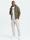 Ombre Clothing Pánská bavlněná elastická mikina BASIC  Ombre Clothing