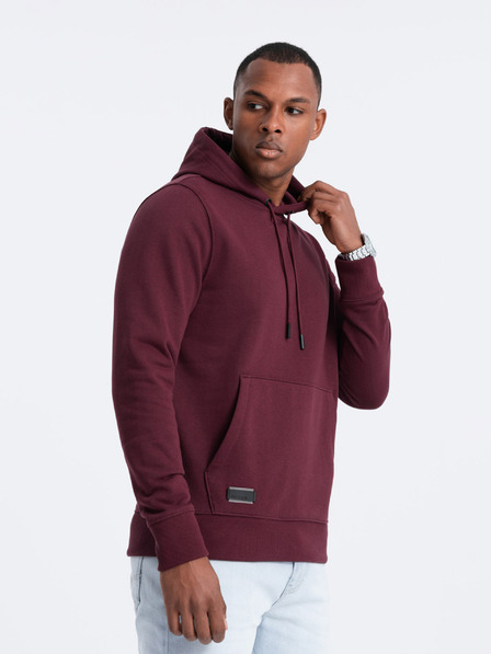 Ombre Clothing Pánská bavlněná mikina BASIC s klokankou a kapucí  Ombre Clothing