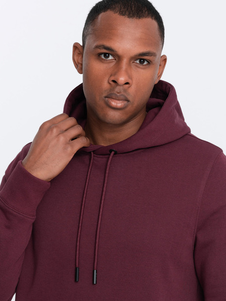 Ombre Clothing Pánská bavlněná mikina BASIC s klokankou a kapucí  Ombre Clothing