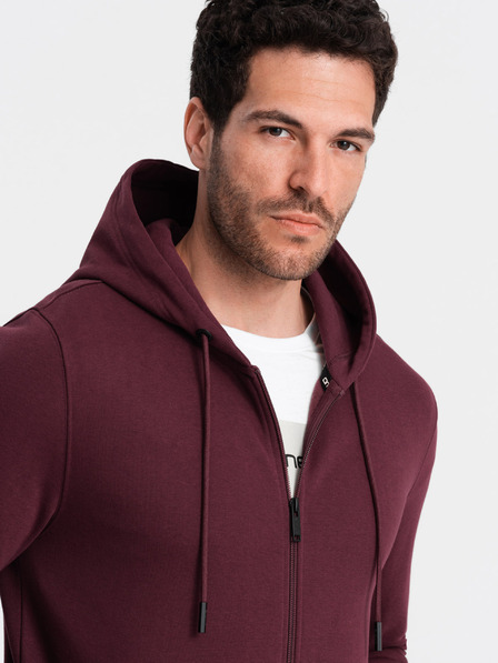Ombre Clothing Pánská bavlněná mikina BASIC s rozepínáním  Ombre Clothing