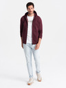 Ombre Clothing Pánská bavlněná mikina BASIC s rozepínáním  Ombre Clothing