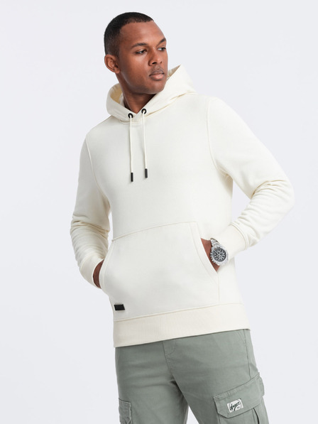 Ombre Clothing Pánská bavlněná klokaní mikina BASIC s kapucí  Ombre Clothing