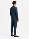Ombre Clothing BASIC pánská bavlněná mikina BASIC tmavě modrá Ombre Clothing