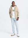 Ombre Clothing Pánská bavlněná mikina BASIC s rozepínáním  Ombre Clothing