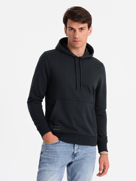 Ombre Clothing Pánská bavlněná klokaní mikina BASIC s kapucí  Ombre Clothing