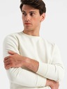 Ombre Clothing Pánská bavlněná tepláková souprava BASIC krémová Ombre Clothing