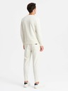 Ombre Clothing Pánská bavlněná tepláková souprava BASIC krémová Ombre Clothing