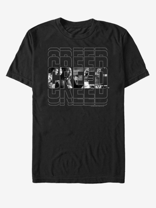 ZOOT.Fan Černé unisex tričko ZOOT.Fan MGM Creed Title Fill