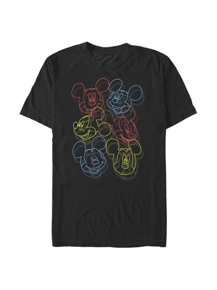 ZOOT.Fan Černé pánské tričko Disney Neon Heads
