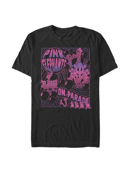 ZOOT.Fan Černé pánské tričko Disney Classics Pink Elephants