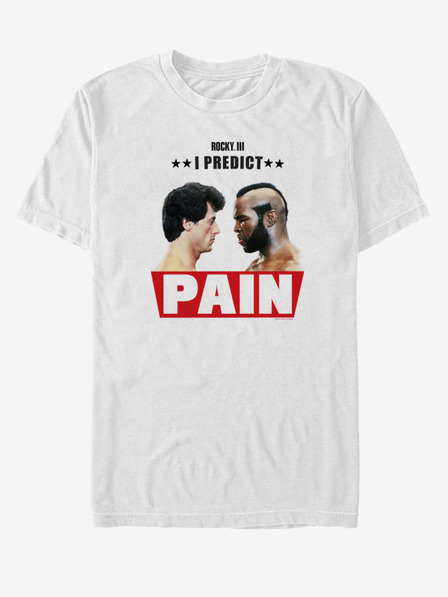 ZOOT.Fan Bílé unisex tričko ZOOT.Fan Rocky I Predict Pain